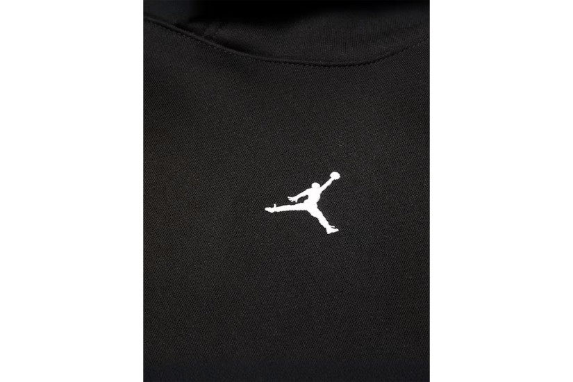 Jordan Brooklyn Fleece Παιδικό Φούτερ με Κουκούλα Μαύρο