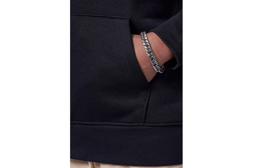 Jordan Brooklyn Fleece Παιδικό Φούτερ με Κουκούλα Μαύρο