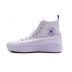 Converse Chuck Taylor All Star Move Platform Sneakers Λευκά, Μωβ