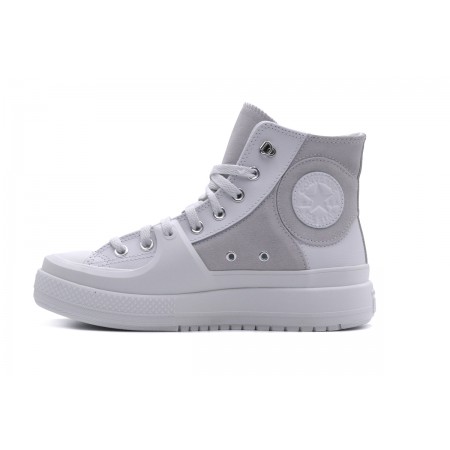 Converse Chuck Taylor Construct Hi Unisex Παπούτσια Λευκά, Γκρι