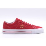 Converse One Star Pro Suede Ανδρικά Παπούτσια Κόκκινα