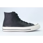 Converse Chuck 70 Leather Ανδρικά Δερμάτινα Sneakers Μαύρα, Εκρού