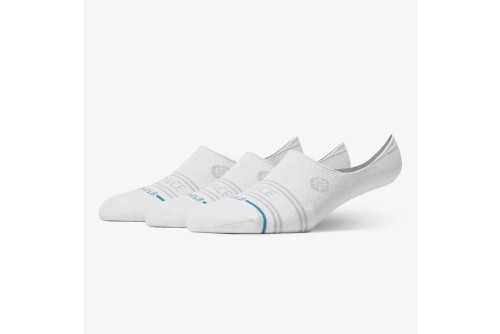 Stance Vital No Show Κάλτσες Κοντές 3 Ζευγάρια (A148A25VIT-WHT)