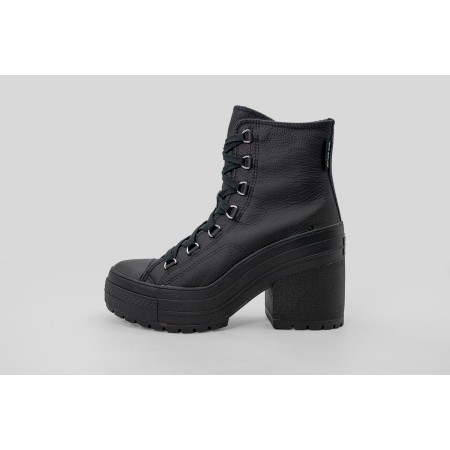 Converse Chuck 70 De Luxe Heel Platform Leather Hi Μποτάκια 