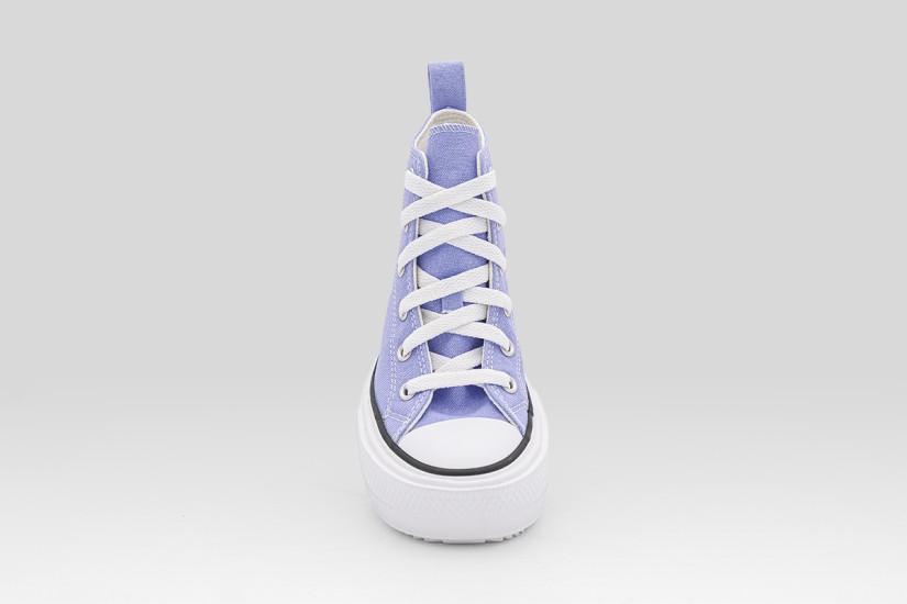 Converse Chuck Taylor All Star Lift Double Stack Platform Παιδικά Sneakers Λιλά, Λευκά