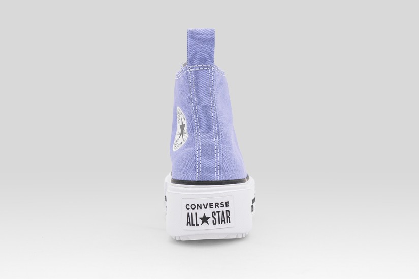 Converse Chuck Taylor All Star Lift Double Stack Platform Παιδικά Sneakers Λιλά, Λευκά