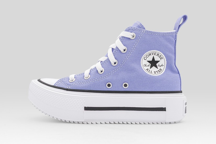 Converse Chuck Taylor All Star Lift Double Stack Platform Παιδικά Sneakers Λιλά, Λευκά