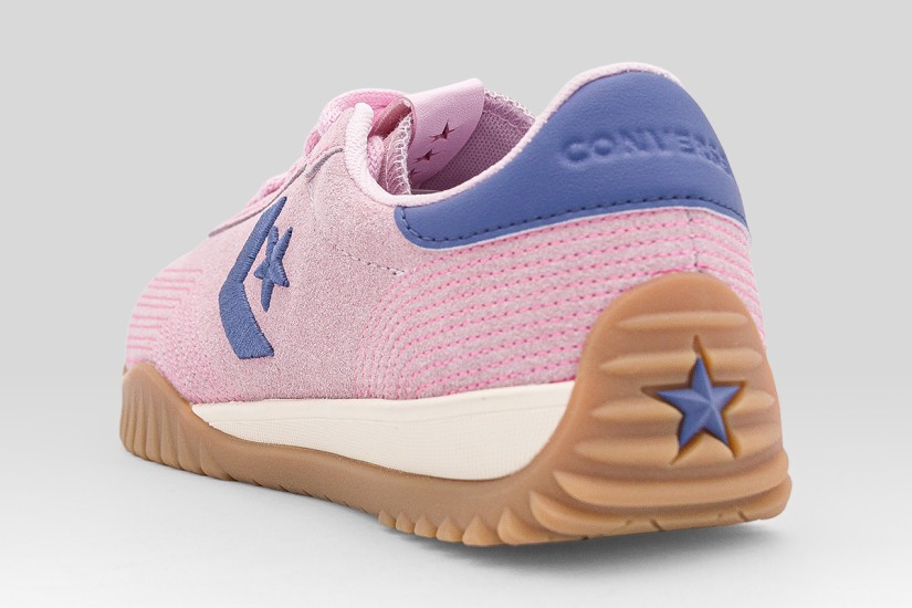 Converse Run Star Trainer Stitched Suede Sneakers Ροζ, Μωβ, Εκρού, Μπεζ