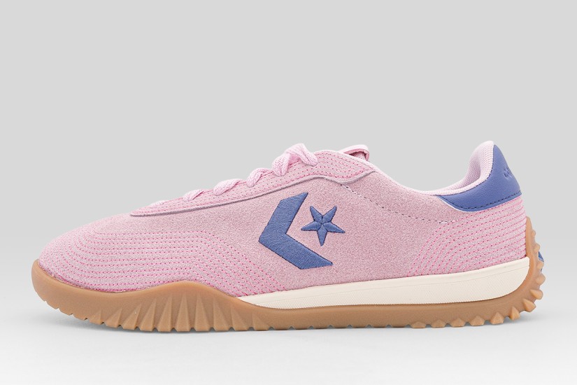 Converse Run Star Trainer Stitched Suede Sneakers Ροζ, Μωβ, Εκρού, Μπεζ
