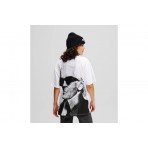 Karl Lagerfeld Γυναικείο Κοντομάνικο T-Shirt Λευκό, Μαύρο
