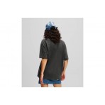 Karl Lagerfeld Γυναικείο Κοντομάνικο T-Shirt Ανθρακί
