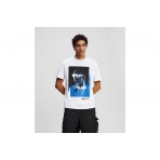 Karl Lagerfeld Ανδρικό Κοντομάνικο T-Shirt Λευκό, Μαύρο, Μπλε