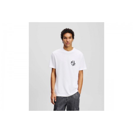 Karl Lagerfeld Reg Monogram T-Shirt Ανδρικό 