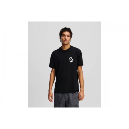 Karl Lagerfeld Reg Monogram T-Shirt Ανδρικό 