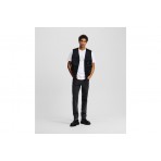 Karl Lagerfeld Curved Hem Shibori Ανδρικό Κοντομάνικο T-Shirt Λευκό