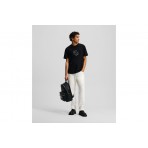 Karl Lagerfeld Curved Hem Shibori Ανδρικό Κοντομάνικο T-Shirt Μαύρο