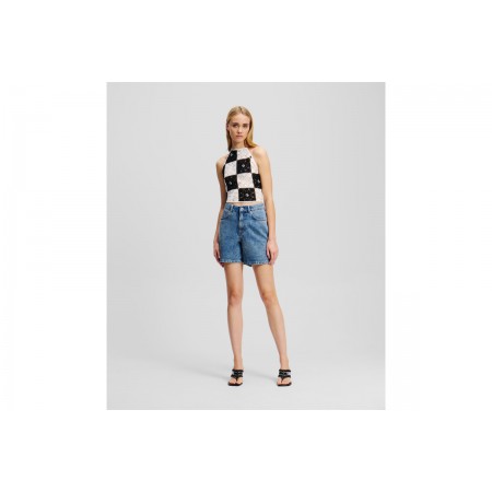 Karl Lagerfeld Hr Denim Σορτς Τζιν Γυναικείο 