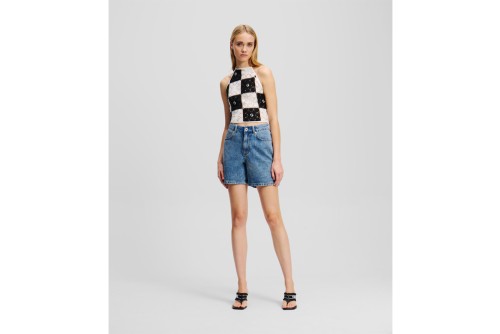 Karl Lagerfeld Hr Denim Σορτς Τζιν Γυναικείο (A2W10041 1UW)