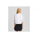 Karl Lagerfeld Relaxed Cropped Piping Γυναικείο Κοντομάνικο T-Shirt