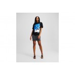 Karl Lagerfeld Γυναικείο Κοντομάνικο T-Shirt Μαύρο, Μπλε, Λευκό