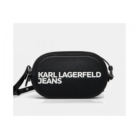 Karl Lagerfeld Essential Logo Pu Cam Τσαντάκι Χιαστί - Ώμου 