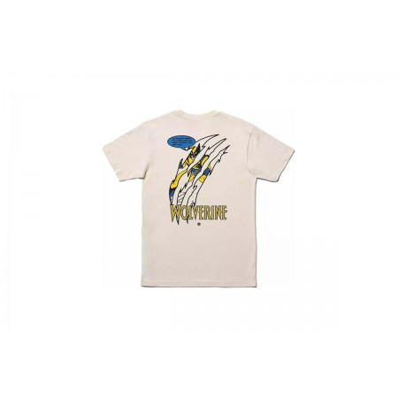 Stance Wolverine Ανδρικό Κοντομάνικο T-Shirt Εκρού