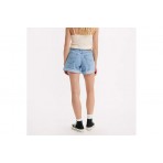 Levi's 80S Mom Γυναικείο Τζιν Σορτς Μπλε