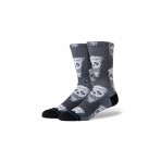 Stance Pizza Face Unisex Κάλτσες μέχρι τη Γάμπα Μαύρες