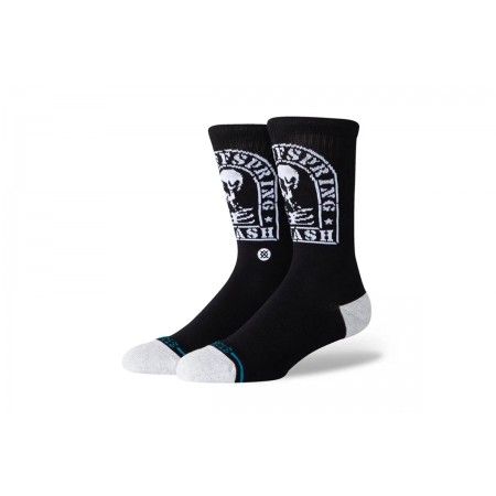 Stance Smashed Unisex Ψηλές Κάλτσες Μαύρες 1 Ζευγάρι