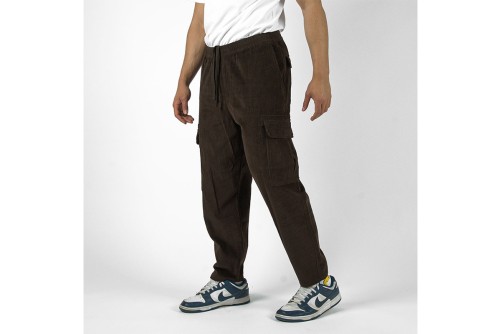 Bee Unusual Baggy Corduroy Παντελόνι Cargo Ανδρικό (AB-256019)