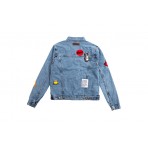 Bee Unusual Feel Good Patchwork Μπουφάν Τζιν Ανδρικό (AJ-242500)