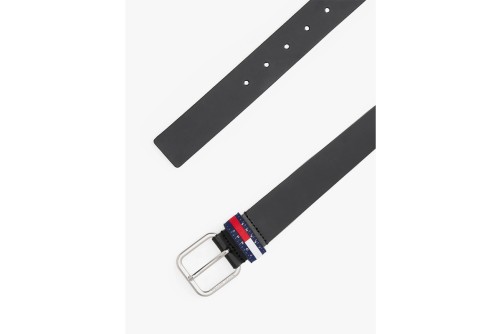 Tommy Jeans Ryan Logo Keeper Leather Ζώνη Casual (AM0AM13688 BDS)