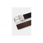 Tommy Jeans Elongated Flag Leather Ζώνη Casual (AM0AM13820 BDS)