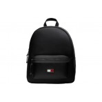 Tommy Jeans Elevated PU Casual Τσάντα Πλάτης Μαύρη 16L