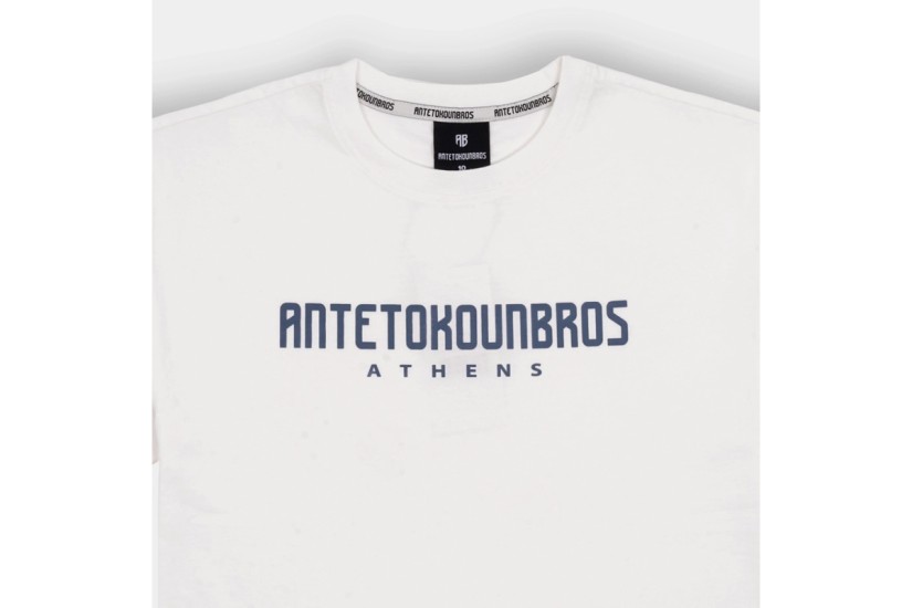 AntetokounBros Location Athens Ανδρικό Κοντομάνικο T-Shirt Λευκό