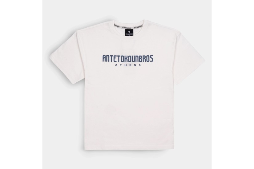 AntetokounBros Location Athens Ανδρικό Κοντομάνικο T-Shirt Λευκό