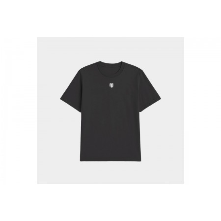 AntetokounBros Oversized Fit Ανδρικό Κοντομάνικο T-Shirt Μαύρο