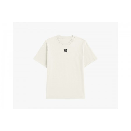 AntetokounBros Oversized Fit Ανδρικό Κοντομάνικο T-Shirt Εκρού