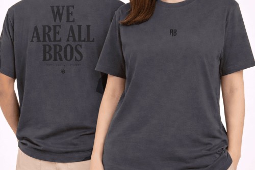 Antetokounbros All Bros Stonewashed Oversized T-Shirt Ανδρικό (APCD162U22 CARBON)