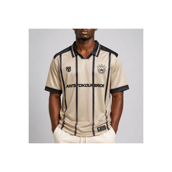Antetokounbros Jersey V-Neck T-Shirt Ανδρικό (APCD162U32 IVORY)