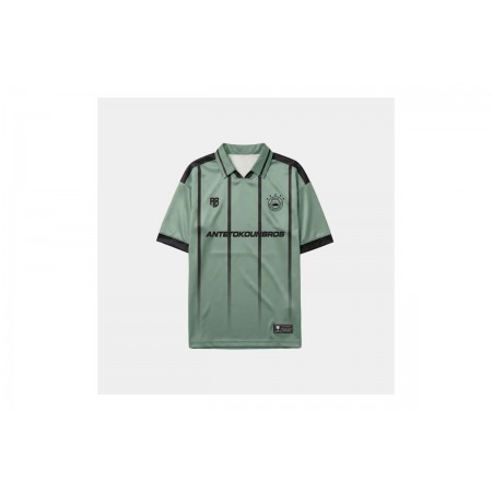 AntetokounBros Jersey V-Neck Ανδρικό Κοντομάνικο T-Shirt Πράσινο