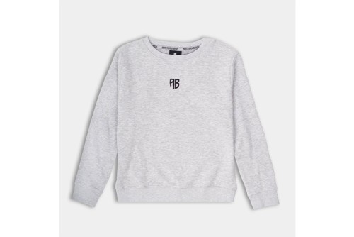 Antetokounbros Αβ Native Chest Logo Μπλούζα Με Λαιμόκοψη (APCD352K29 GRAY MELANZE)