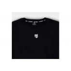 AntetokounBros Element Unisex Μακρυμάνικη Μπλούζα με Λαιμόκοψη Μαύρη