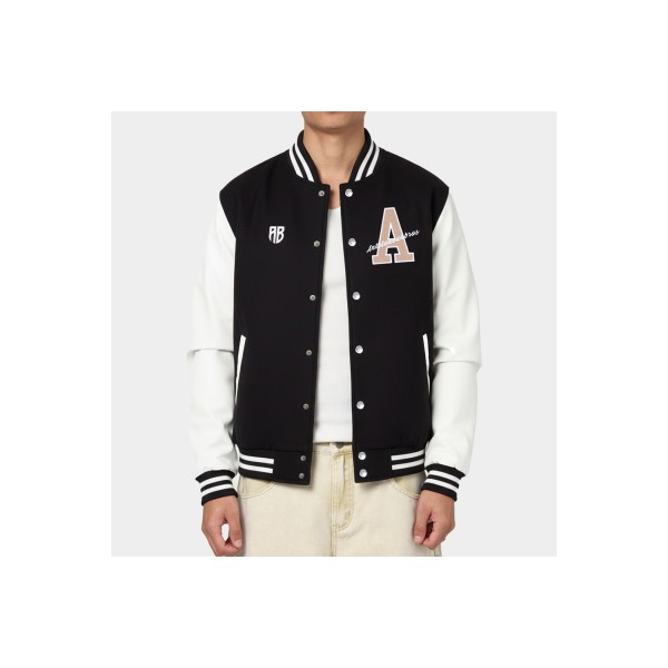 Antetokounbros Versity Μπουφάν Bomber Ανδρικό (APCD352U58 BLACK-OFF WHITE)