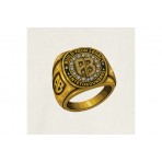 AntetokounBros Championship Ring Ανδρικό Κοντομάνικο T-Shirt Εκρού, Χρυσό