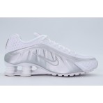 Nike Shox R4 Sneakers Λευκά, Ασημί