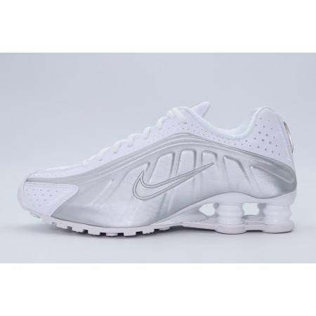 Nike Shox R4 Sneakers Λευκά, Ασημί