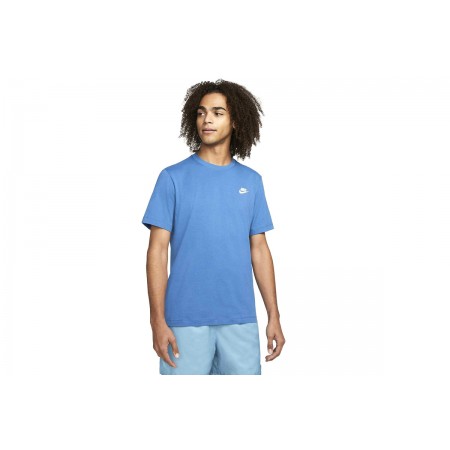 Nike Ανδρικό Κοντομάνικο T-Shirt Μπλε (AR4997 407)
