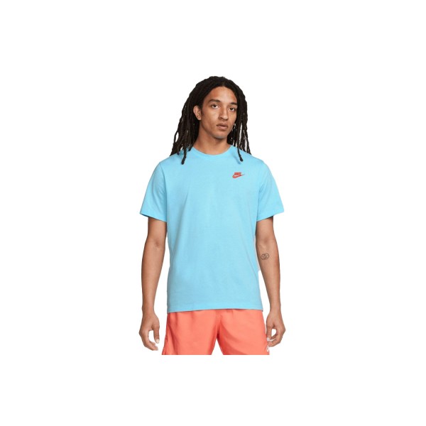 Nike Ανδρικό Κοντομάνικο T-Shirt Γαλάζιο (AR4997 499)