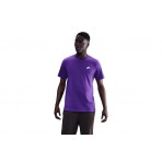 Nike Sportswear Club Ανδρικό Κοντομάνικο T-Shirt Μωβ